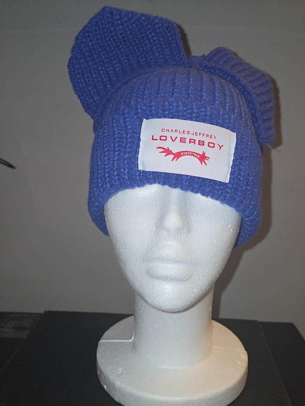 Kids Blue Knit Beanie